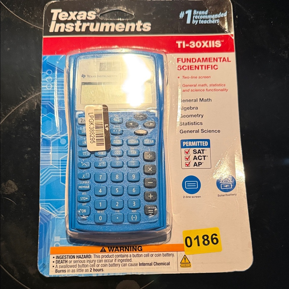 Texas Instruments Blue TI-30XIIS Calculator